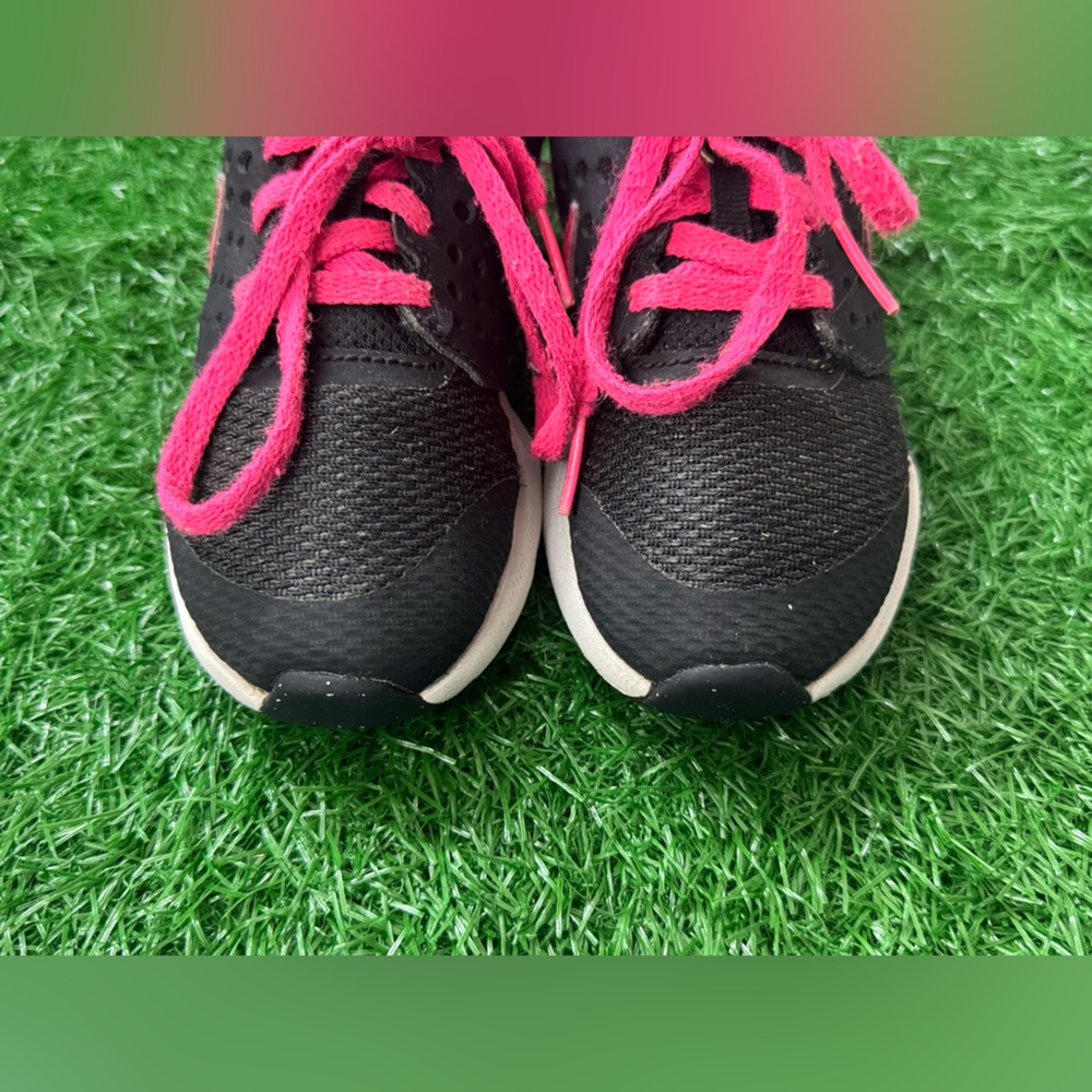 Nike : Girls Downshifter 7 PS Running Shoe Blakck/Pink ( 11 C US Little Kid) - Picture 8 of 8